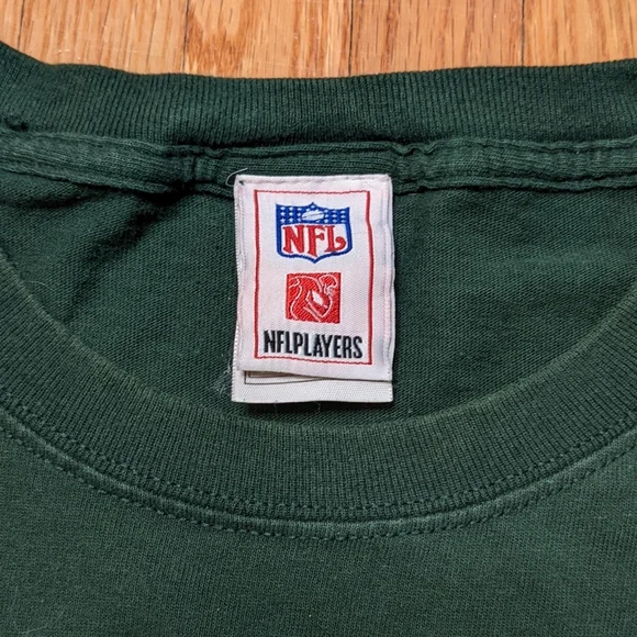 NFL Brett Farve Quarterback Record Shirt Green Bay Packers Large Men's Football - Picture 7 of 13